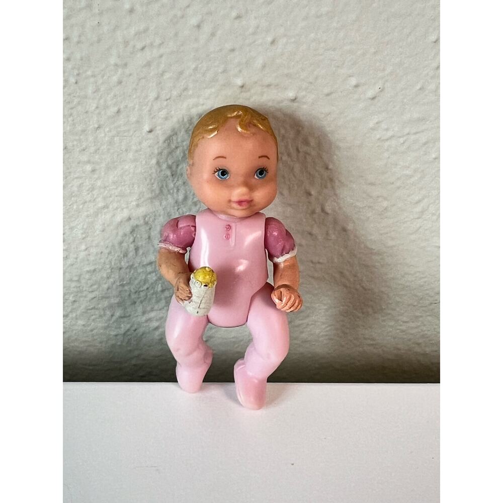 Fisher Price Loving Family Dollhouse Baby Figure Pink Onesie
